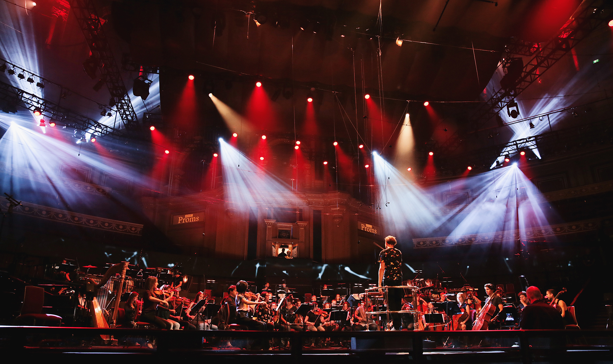 The London Contemporary Orchestra performing at the Royal Albert Hall during the BBC Proms, 2018